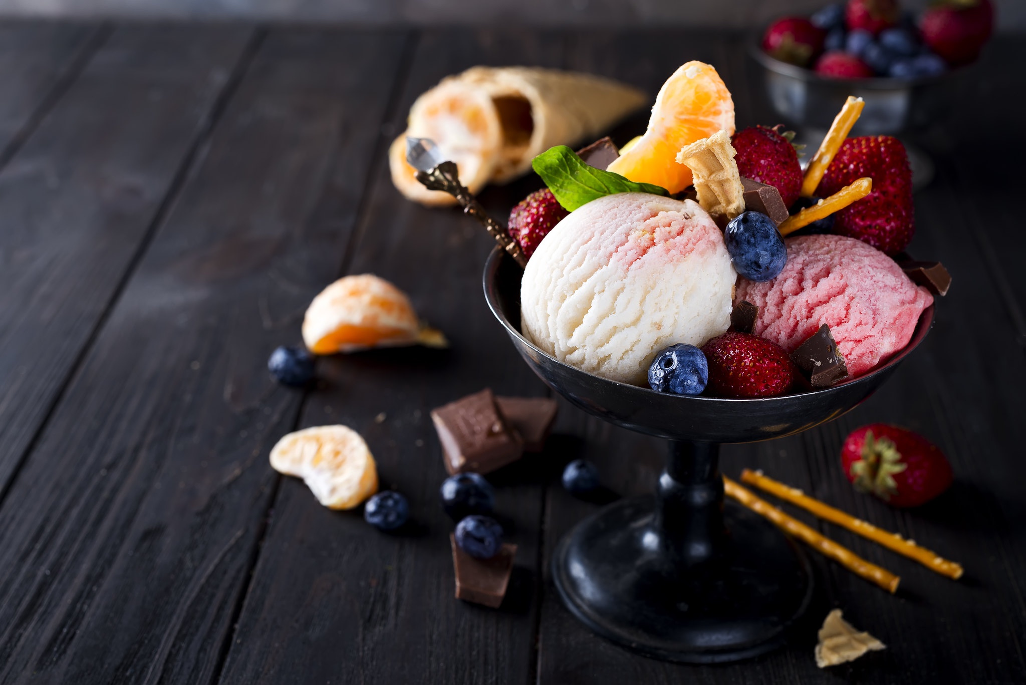 Download Still Life Dessert Food Ice Cream Hd Wallpaper 