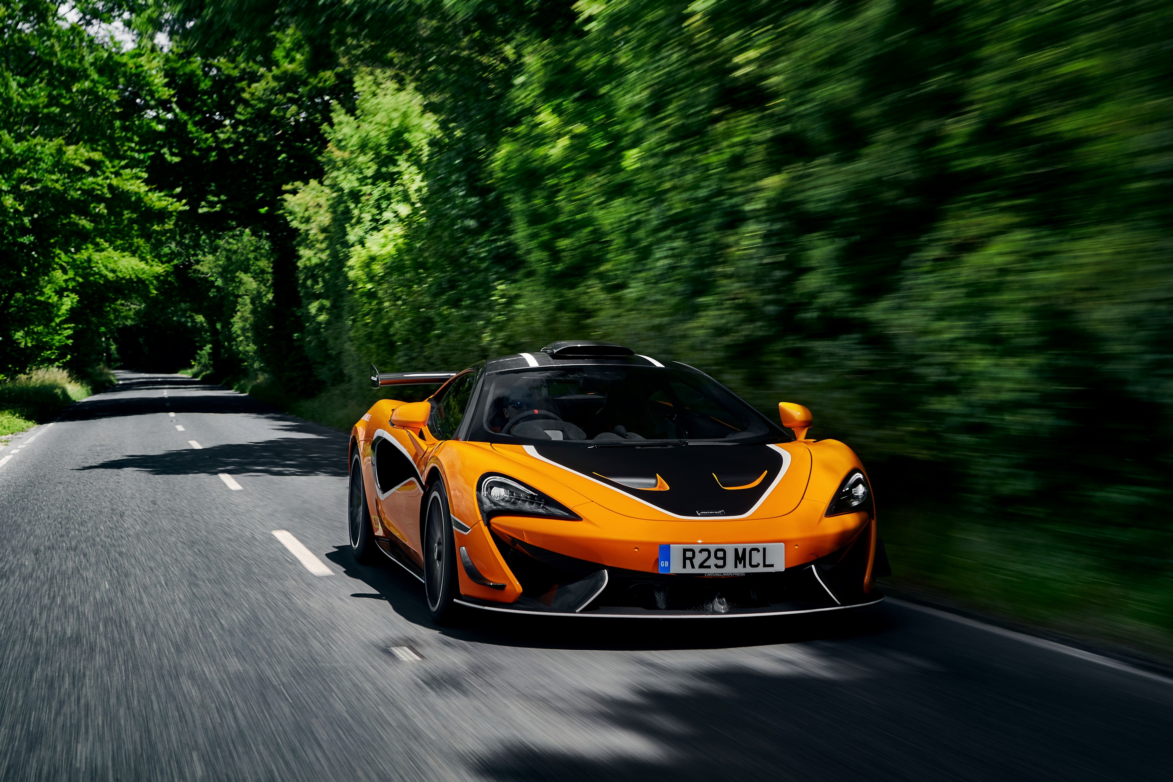 Download Motion Blur Supercar Orange Car Car McLaren Vehicle McLaren
