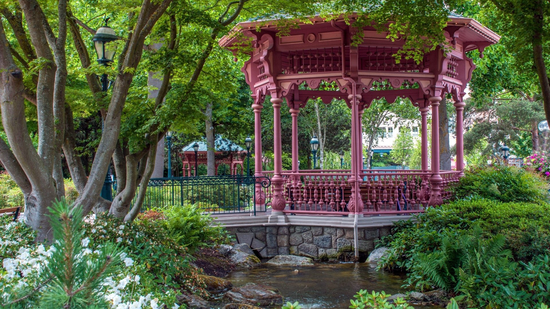Download Park Man Made Gazebo HD Wallpaper
