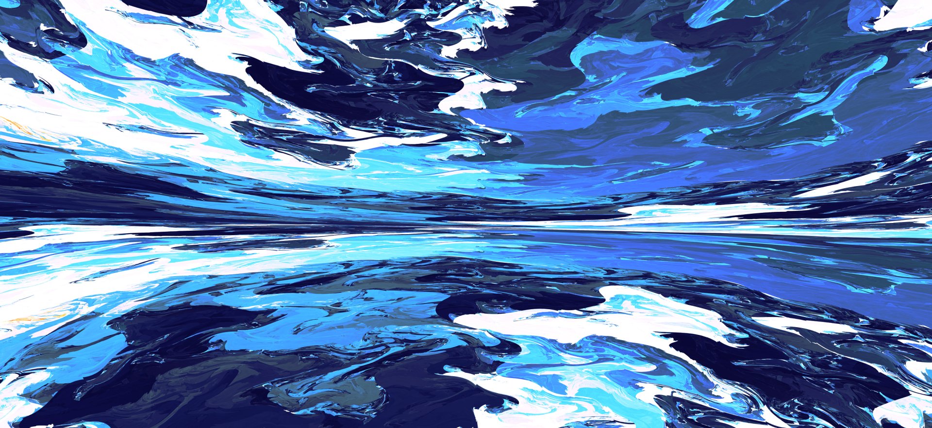 Download Fractal Abstract Blue Abstract Blue HD Wallpaper by LukasFractalizator