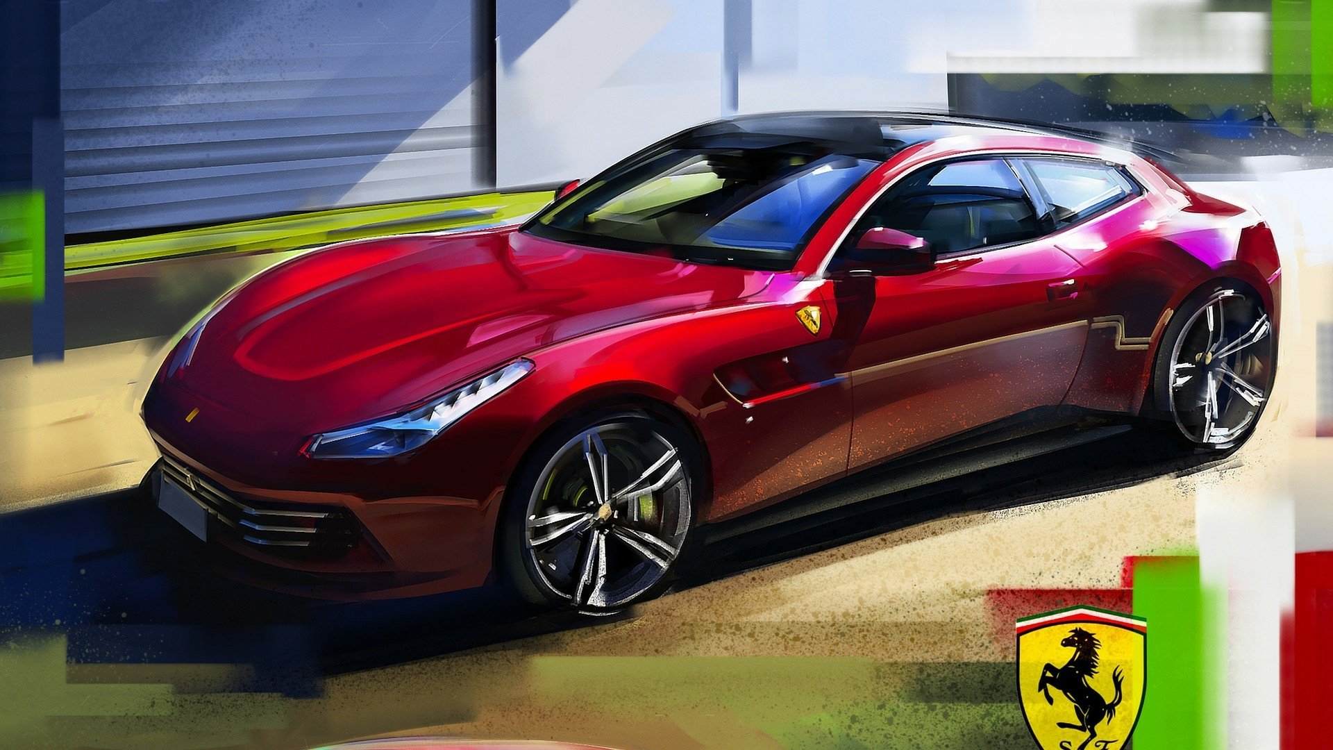 Ferrari GTC4Lusso HD Duvar kağıdı Arka plan 1920x1080