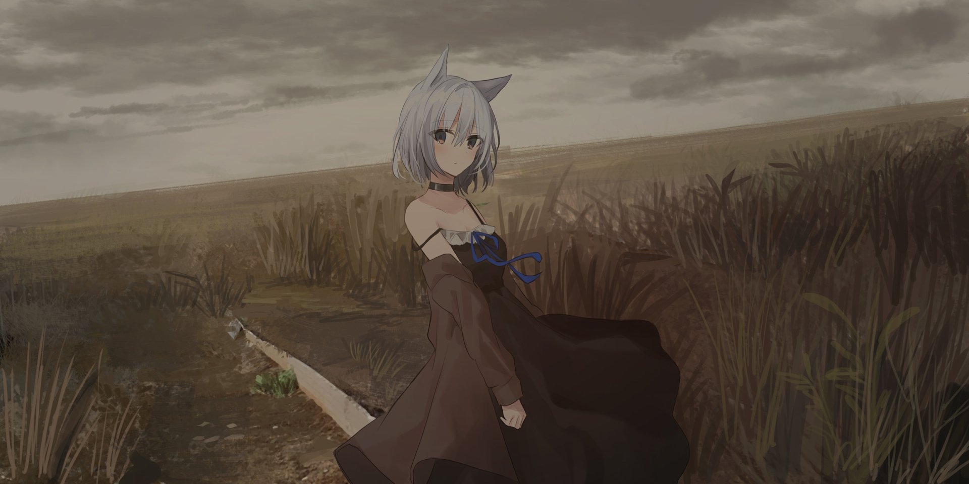 Download Animal Ears Anime Original HD Wallpaper by ちふり