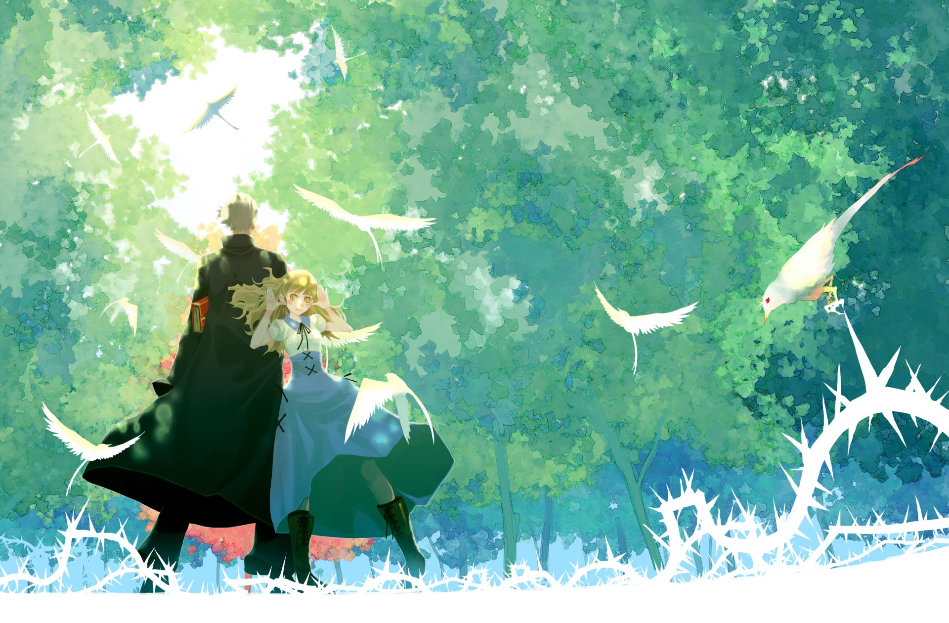 Download Bird Anime Original Anime Bird HD Wallpaper by Vofan