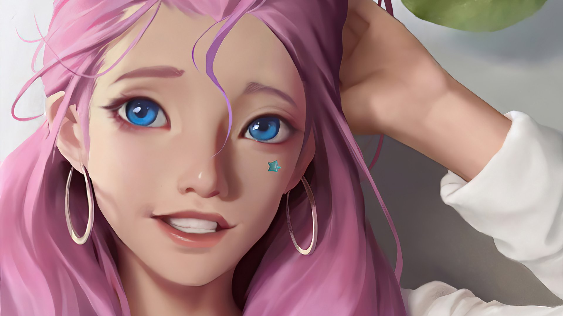 Download Blue Eyes Pink Hair Seraphine (League Of Legends) Video Game