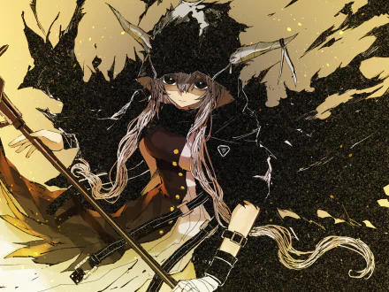 long hair horns Shining (Arknights) video game Arknights HD Desktop Wallpaper | Background Image