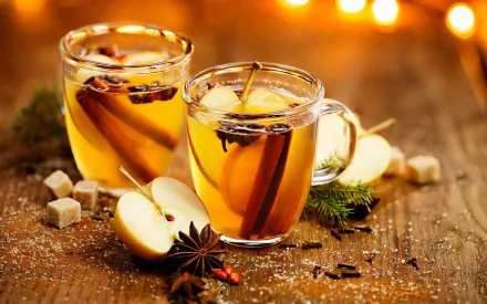 spices cinnamon apple mulled wine food drink HD Desktop Wallpaper | Background Image