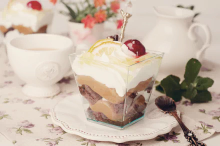 cream food dessert HD Desktop Wallpaper | Background Image