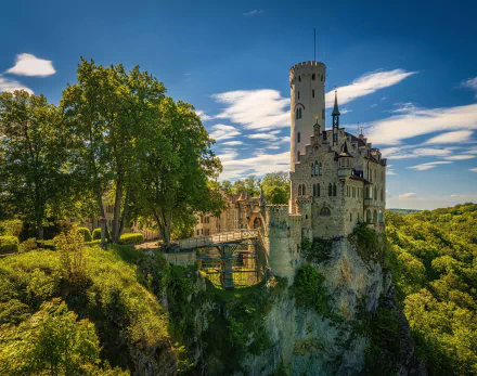  Germany, Baden-württemberg, Lichtenstein Castle