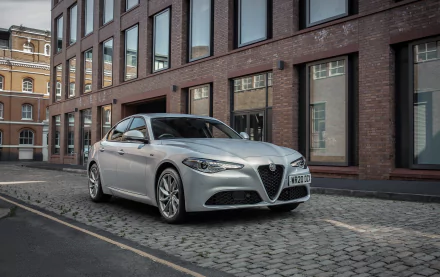 silver car compact car Alfa Romeo car vehicle Alfa Romeo Giulia HD Desktop Wallpaper | Background Image