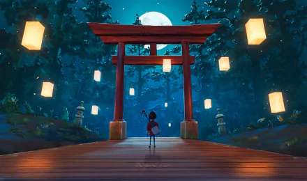 torii movie Kubo And The Two Strings HD Desktop Wallpaper | Background Image