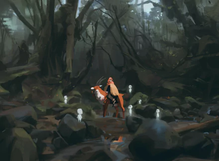 Ashitaka (Princess Mononoke) Anime Princess Mononoke HD Desktop Wallpaper | Background Image