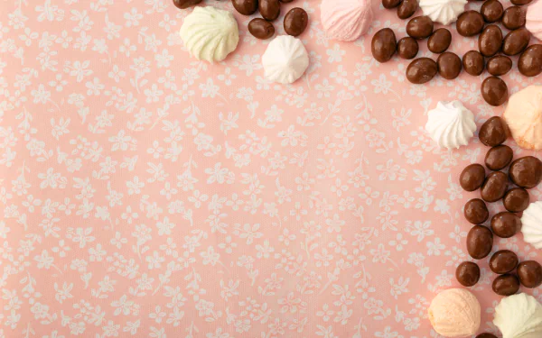 meringue kisses candy chocolate food sweets HD Desktop Wallpaper | Background Image