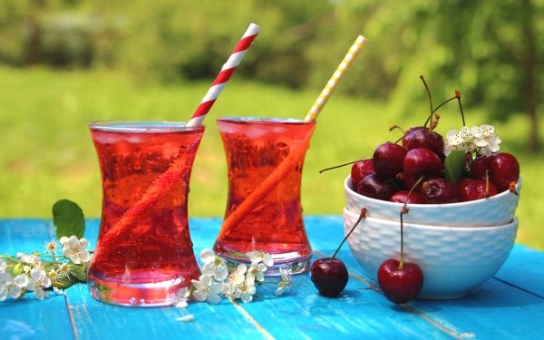 Food Drink Cherry Glass Still Life Fruit HD Wallpaper | Background Image