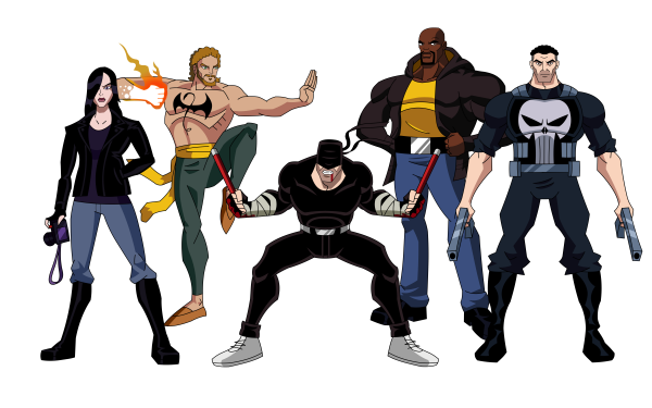 Series de Televisión The Defenders Jessica Jones Iron Fist Daredevil Luke Cage Castigador Fondo de pantalla HD | Fondo de Escritorio