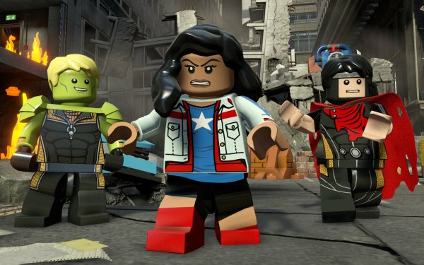 Video Game LEGO Marvel's Avengers Lego America Chavez Hulkling Wiccan Young Avengers Billy Kaplan Theodore Altman HD Wallpaper | Background Image