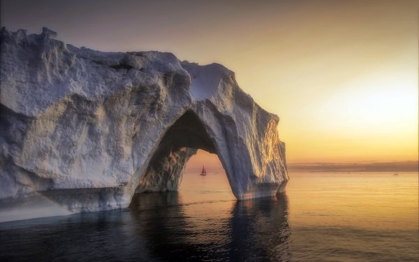 Photography Landscape Ice Arctic Sailing Greenland Iceberg Arch HD Wallpaper | Background Image