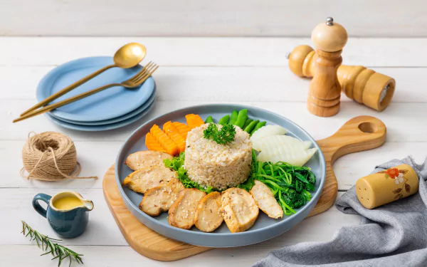 beans sauce carrot rice meat food meal HD Desktop Wallpaper | Background Image