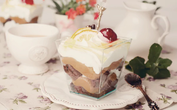 cream food dessert HD Desktop Wallpaper | Background Image