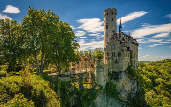  Germany, Baden-württemberg, Lichtenstein Castle