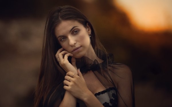 Women Model Marta Belda Portrait Face HD Wallpaper | Background Image