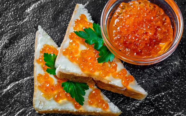 seafood food caviar HD Desktop Wallpaper | Background Image