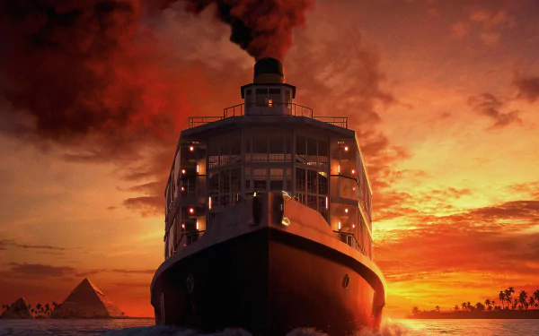 Death on the Nile (2022) movie HD Desktop Wallpaper | Background Image