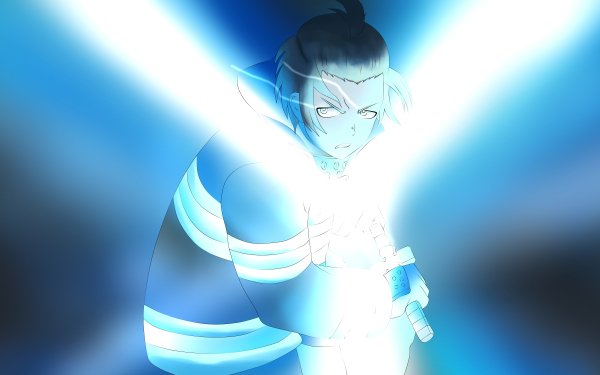 Anime Fire Force Arthur Boyle Blue Enen No Shouboutai Sword Blue Eyes HD Wallpaper | Background Image