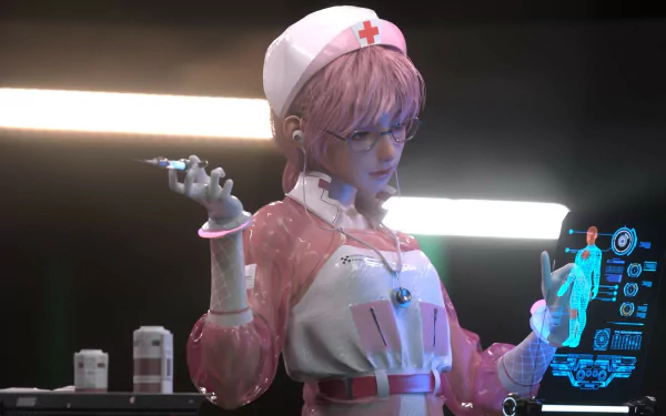 nurse Sci Fi woman HD Desktop Wallpaper | Background Image