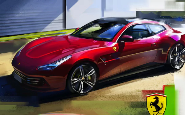 vehicle Ferrari GTC4Lusso HD Desktop Wallpaper | Background Image