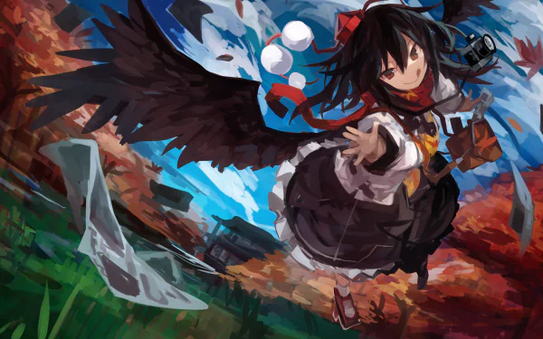 Aya Shameimaru Anime Touhou HD Desktop Wallpaper | Background Image