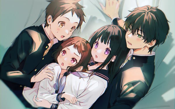 Anime Hyouka Hōtarō Oreki Eru Chitanda Mayaka Ibara Satoshi Fukube HD Wallpaper | Background Image
