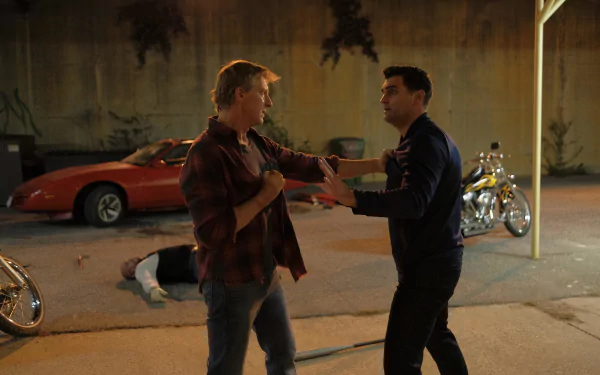 William Zabka Johnny Lawrence Ralph Macchio Daniel LaRusso TV Show Cobra Kai HD Desktop Wallpaper | Background Image