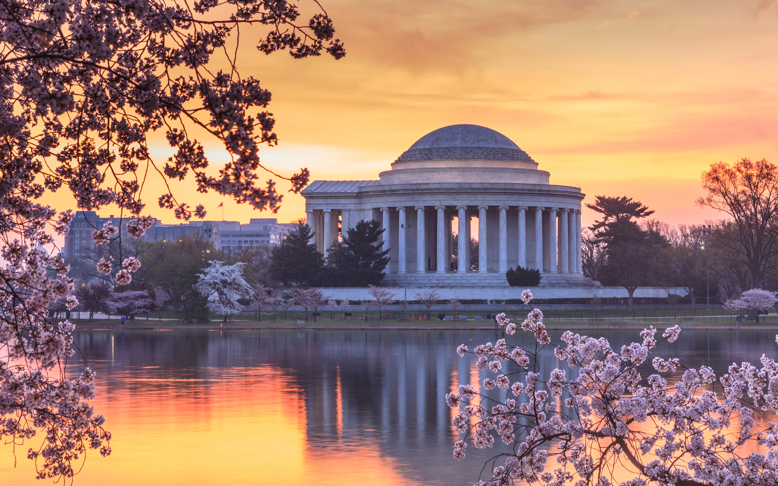 Man Made Thomas Jefferson Memorial HD Wallpaper | Background Image