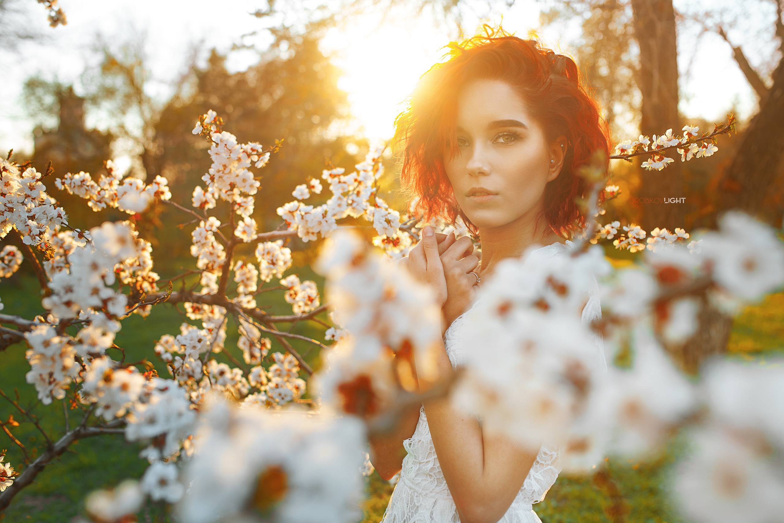 Download Mood Blossom Spring Face Branch Maria Larina Woman Model HD ...