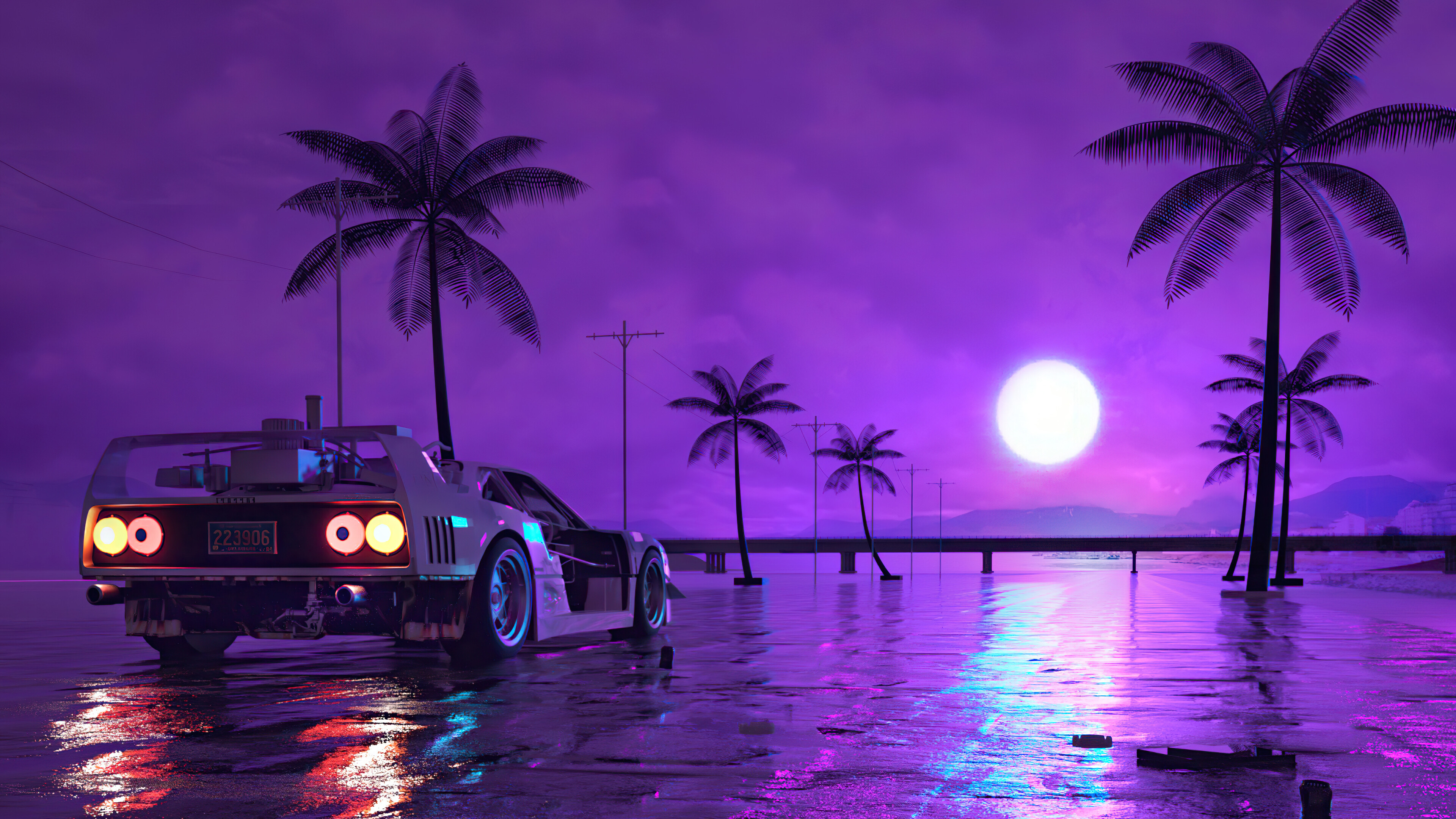 Download Artistic Retrowave 4k Ultra HD Wallpaper