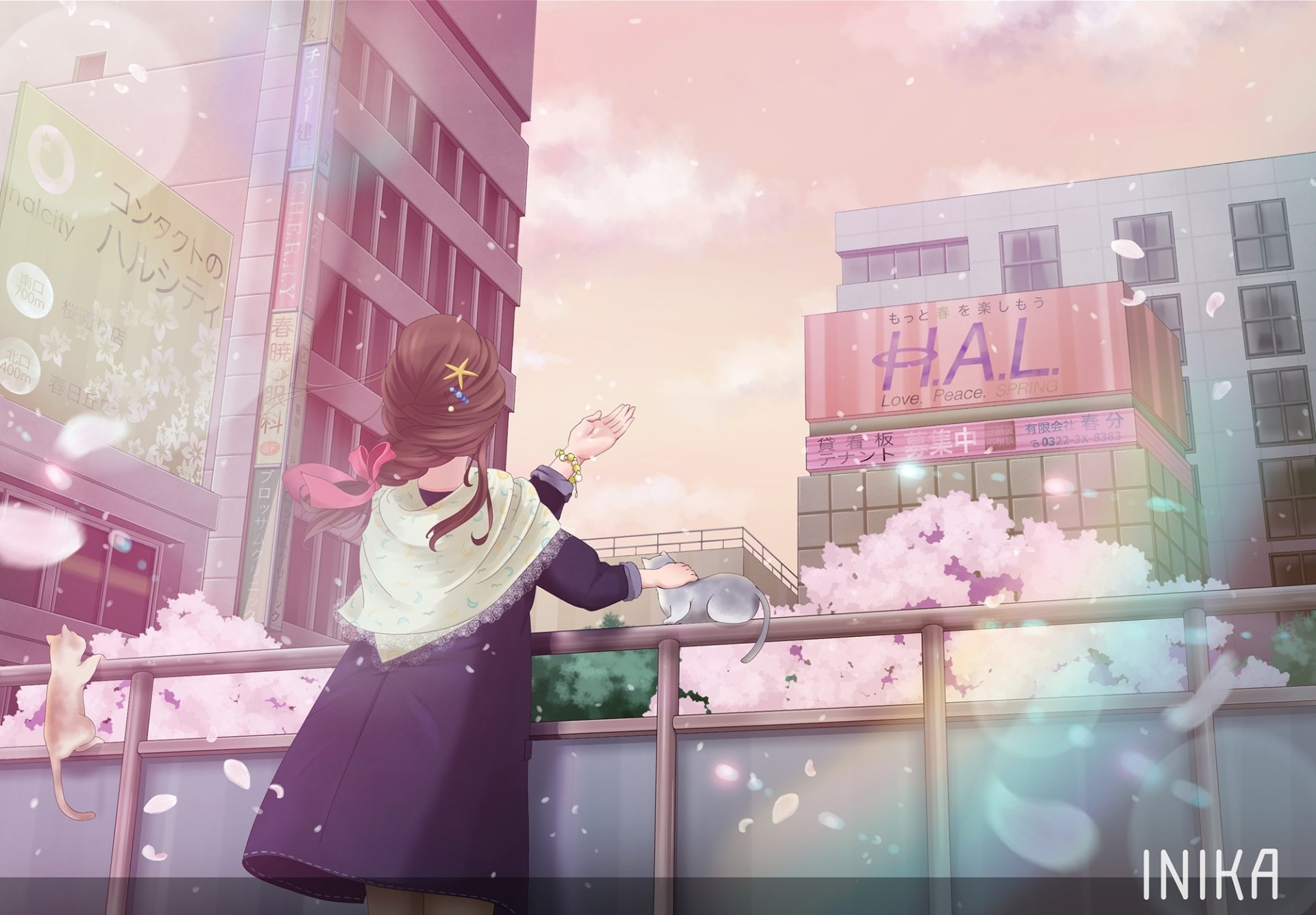 Download Anime Girl Anime Girl HD Wallpaper by inika