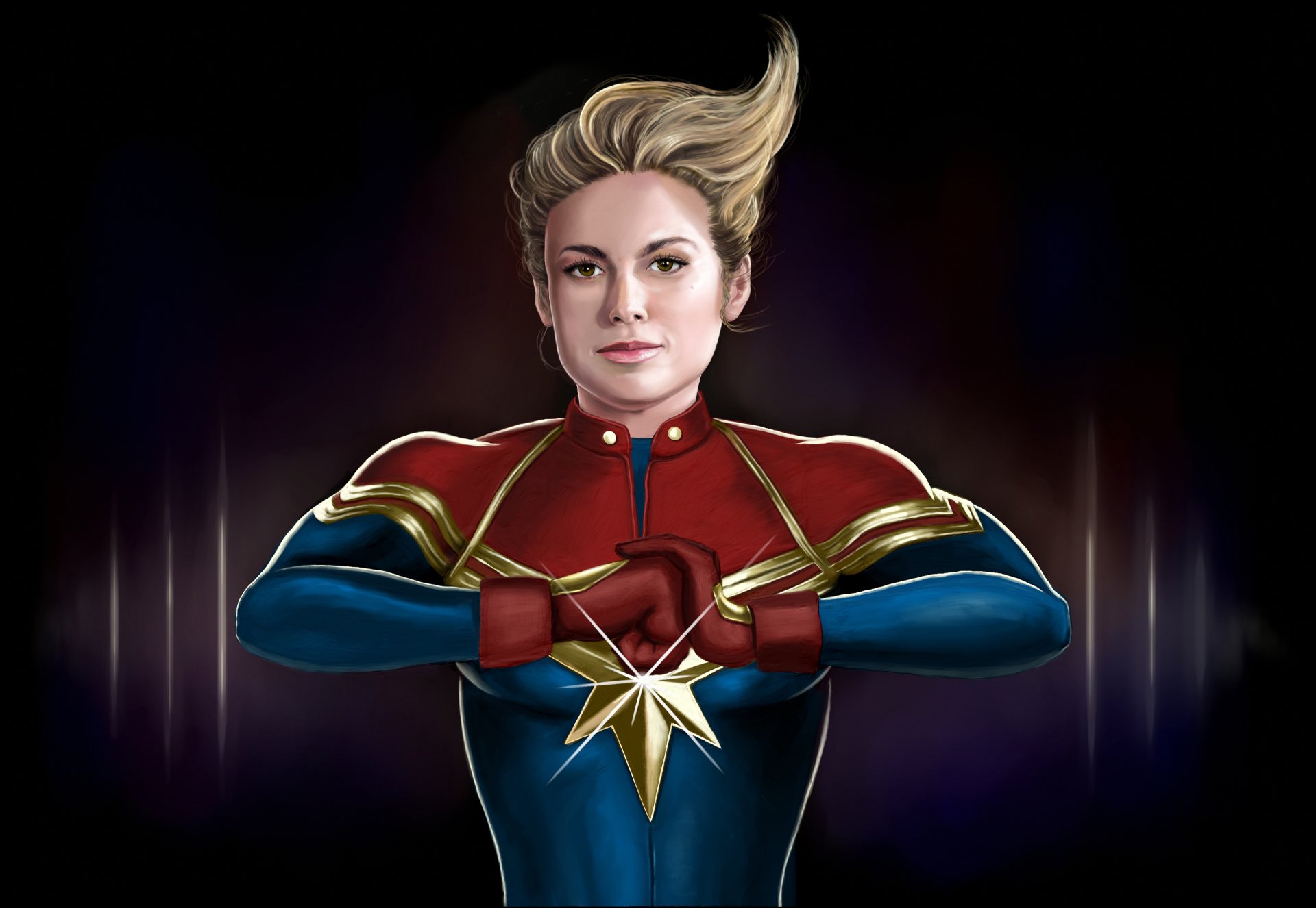 Download Carol Danvers Brie Larson Movie Captain Marvel 4k Ultra HD Wallpaper by Norman Klein