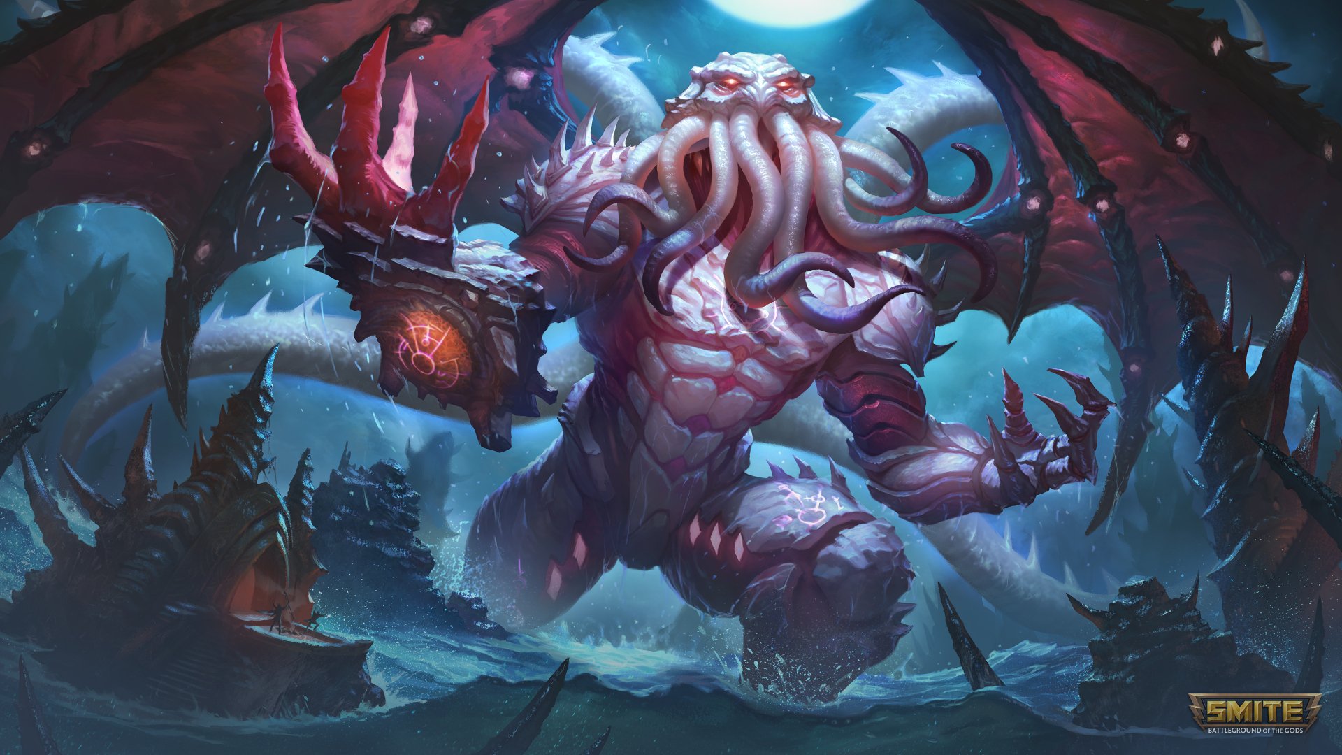 Download Cthulhu (Smite) Video Game Smite 4k Ultra HD Wallpaper
