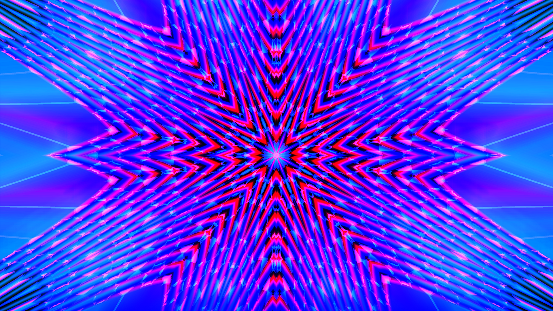 Red and Blue Kaleidoscope Art by lonewolf6738 by lonewolf6738