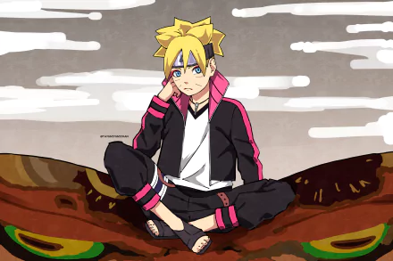 blue eyes blonde Boruto Uzumaki Anime Boruto HD Desktop Wallpaper | Background Image