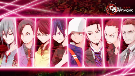 Atsuro Kihara Keisuke Takagi Yasuyuki Honda Naoya (Devil Survivor) Eiji Kamiya Tadashi Nikaido Kazuya Minegishi video game Shin Megami Tensei: Devil Survivor HD Desktop Wallpaper | Background Image