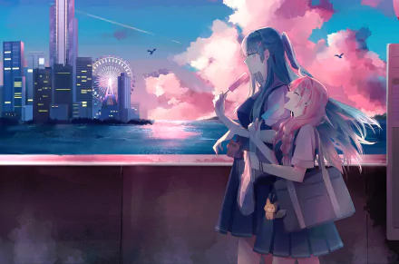 Anime couple anime couple HD Desktop Wallpaper | Background Image