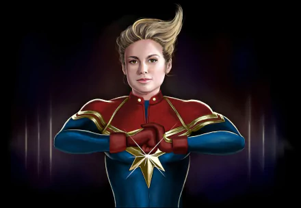 Carol Danvers Brie Larson movie Captain Marvel HD Desktop Wallpaper | Background Image
