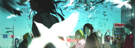 bird Anime people Anime Bird HD Desktop Wallpaper | Background Image