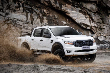 white car car Ford vehicle Ford Ranger HD Desktop Wallpaper | Background Image