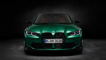 green car car BMW BMW M3 vehicle BMW M3 Competition HD Desktop Wallpaper | Background Image