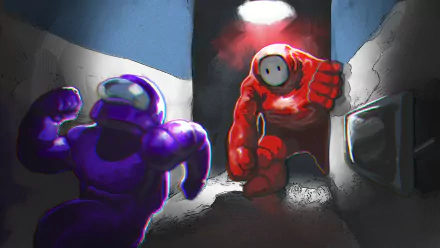 video game Among Us HD Desktop Wallpaper | Background Image