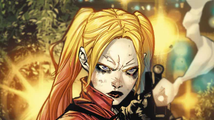 blue eyes blonde DC Comics Comic Harley Quinn HD Desktop Wallpaper | Background Image