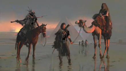 pyramid fantasy warrior fantasy warrior HD Desktop Wallpaper | Background Image