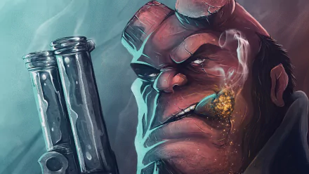 Comic Hellboy HD Desktop Wallpaper | Background Image